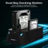 SABRENT USB Type C SATA 2.5 & 3.5 Dual Bay Hard Drive Docking Station | Offline Cloning | Up to 5Gbps | Tool Free Installation (EC-CH2B) view 2