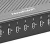 16-Port USB Charging Hub Station, Black, Horizontal, 5V,3A/200W USB Charger Output view 2