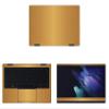 Decalrus - Protective Decal for The Samsung Galaxy Book Pro 360 (13.3" Screen) Laptop Gold Texture Brushed Aluminum wrap BAsamsungGalaxybkPro360_13Gold view 1