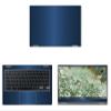 Decalrus - Protective Decal for The Samsung Galaxy Chromebook 2 XE530 (13.3" Screen) Laptop Blue Texture Brushed Aluminum wrap BAsamsungGalaxyChrmbk2_13Blue view 1