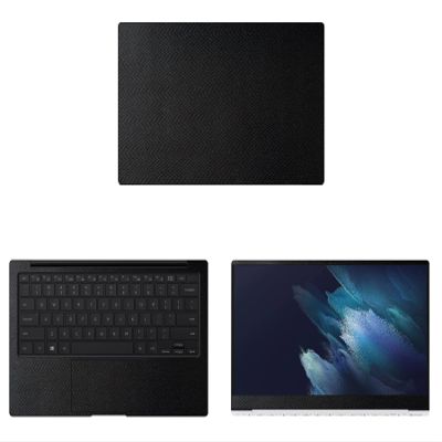 Decalrus - Protective Decal for The Samsung Galaxy Book Pro (13.3" Screen) Laptop Black Texture Snake Pattern wrap SNKsamsungGalaxybkPro13Black