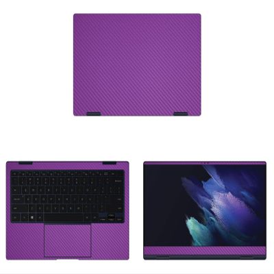Decalrus - Protective Decal for The Samsung Galaxy Book Pro 360 (13.3" Screen) Laptop Purple Carbon Fiber wrap CFsamsungGalaxybkPro360_13Purple