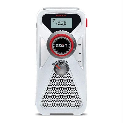 NC Hand Turbine AM/FM/NOAA Weather Radio with USB Smartphone Charger and LED Flashlight