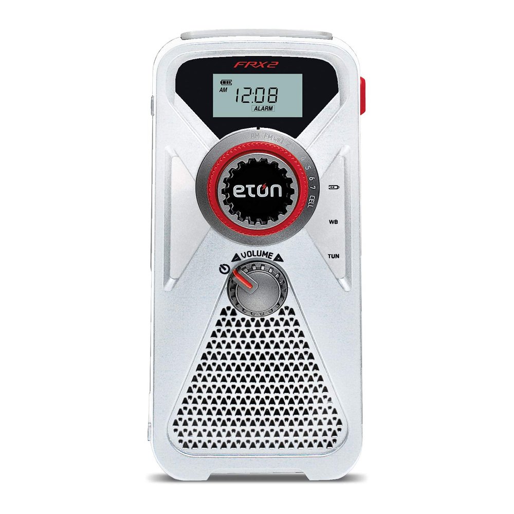 NC Hand Turbine AM/FM/NOAA Weather Radio with USB Smartphone Charger and LED Flashlight