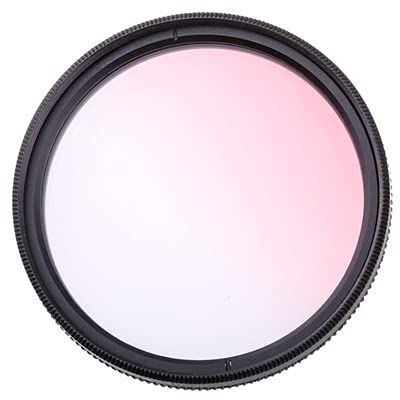 Camera Filter Color Filter Color Filter Adjustable Gradient Gradient red Blue Green Orange Purple Yellow Camera Accessories Protect Lens Filter (Caliber : 77mm, Color : Grad Pink)