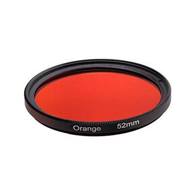 Camera filter Color filters for digital SLR camerasColor filters all red, yellow, green and blue 49MM 52MM 55 58MM 62MM 67MM 72MM 77MM Protect lens filter (Caliber : 62mm, Color : Orange)