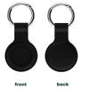 Airtag Keychain Case Accessories Tracker Finder, 2 Pack Black Silicone Protective Cover Compatible with AirTag 2021 view 2