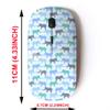 2.4G Wireless Mouse with Cute Pattern Design for All Laptops and Desktops with Nano Receiver - Cute Elephants rasterized view 2