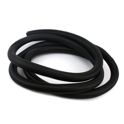 Bettomshin Corrugated Tube Wire Conduit PP Polyethylene Tubing Split Flexible Wire Pipe Hose 36mm Inner Dia 42.5mm Outer Dia 4.5M Long for Liquid Cable Cover Sleeve Black 1pcs