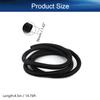 Bettomshin Corrugated Tube Wire Conduit PP Polyethylene Tubing Split Flexible Wire Pipe Hose 36mm Inner Dia 42.5mm Outer Dia 4.5M Long for Liquid Cable Cover Sleeve Black 1pcs view 2