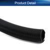 Bettomshin Corrugated Tube Wire Conduit PP Polyethylene Tubing Split Flexible Wire Pipe Hose 36mm Inner Dia 42.5mm Outer Dia 4.5M Long for Liquid Cable Cover Sleeve Black 1pcs view 3