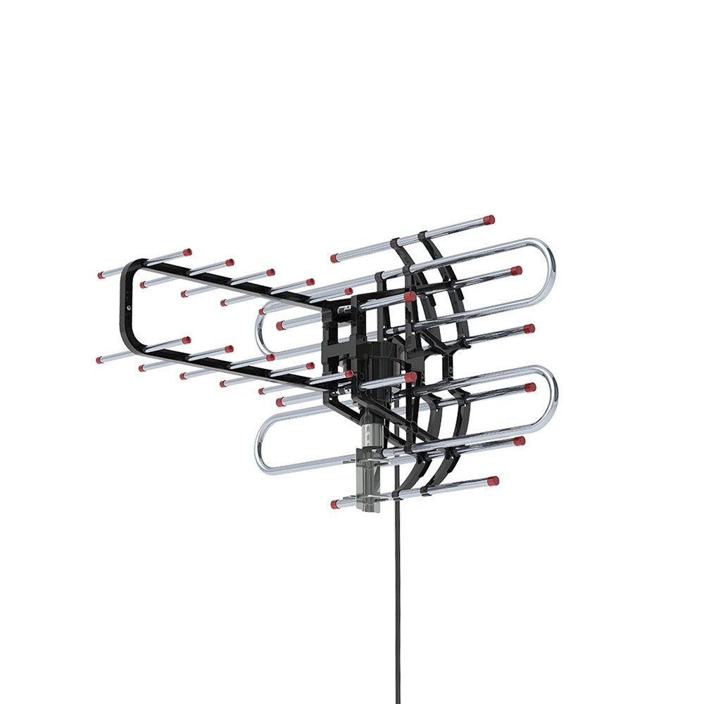 Tesmula gt2-kj 360Rotation UV Dual Frequency Open Antenna Silver
