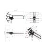 Tesmula gt2-kj 360Rotation UV Dual Frequency Open Antenna Silver view 2