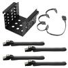 JMT 4-Bay 2.5 Inch to 3.5 Inch Hard Drive Caddy Internal Mounting Adapter Bracket Floppy Drive Aluminum Alloy Mobile Holder (Black w SATA Cable) view 1