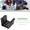 JMT 4-Bay 2.5 Inch to 3.5 Inch Hard Drive Caddy Internal Mounting Adapter Bracket Floppy Drive Aluminum Alloy Mobile Holder (Black w SATA Cable) view 2
