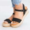 ZBYY Womens Open Toe Casual Ankle Strap Sandals Buckle Espadrilles Flatform Wedge Casual Sandals Comfort Dress Shoes view 3