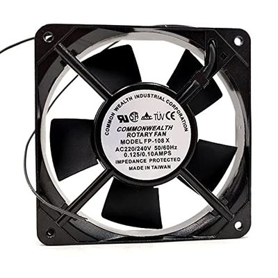 FP-108X 220/240V 0.125/0.10A 12012025mm Cabinet Cooling Fan