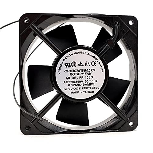 FP-108X 220/240V 0.125/0.10A 12012025mm Cabinet Cooling Fan