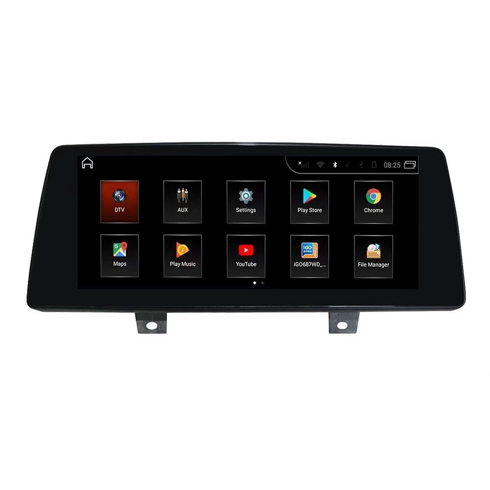 ROADYAKO 10.25Inch Android 13.0 Indash Car GPS Navigaton Radio Stereo for BMW 5Serise M5 G30 G31G38 F90 6er G32 2017 2018 2019 Original Car with EVO Systme BT WiFi 4G RDS SWC FM AM Audio Video