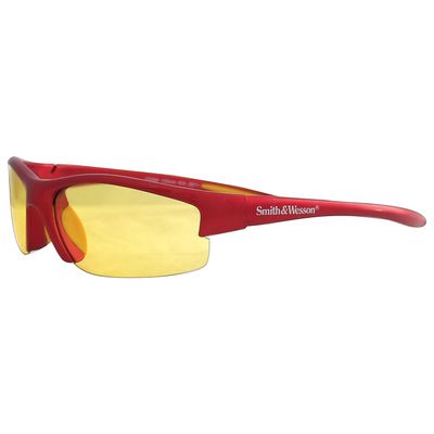 Smith & Wesson Equalizer Safety Spectacles, Polycarbonate, Amber, Red (624-21299)