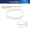 Aicosineg Cable Sleeve Braided Sleeving PET Wire Loom Tubing Cable 1.64ft-2/5inch Wrap Protector for HiFi Audio and Video Headphone Cable Protect Wires from Chewing of Pets White view 2