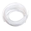 Aicosineg 32.81FT PET Braid Cable Sleeving Flexible Wire Mesh Sleeve Wire Braided Protective Sleeve 0.13in Wrap Protector for Power Cord Protection Flame Retardant Cable Manage White view 2