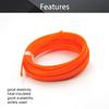 Aicosineg 16.4ft PET Flexible Braided Cable Sleeve 0.4inch Width Wire Loom Sleeving and Organizer Flexible Wire Mesh Sleeve Wrap Protector for TV Audio PC Cords from Pets Chewing Orange view 4