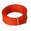 Aicosineg 3.28ft PET Flexible Braided Cable Sleeve 1inch Width Wire Loom Sleeving and Organizer Flexible Wire Mesh Sleeve Wrap Protector for TV Audio PC Cords from Pets Chewing Orange view 1