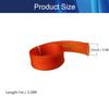 Aicosineg 3.28ft PET Flexible Braided Cable Sleeve 1inch Width Wire Loom Sleeving and Organizer Flexible Wire Mesh Sleeve Wrap Protector for TV Audio PC Cords from Pets Chewing Orange view 2