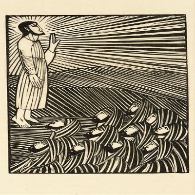 Eric Gill : Ascension : 1918 : Archival Quality Art Print