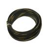 Aicosineg 16.4ft PET Flexible Braided Cable Sleeve 0.62inch Width Wire Loom Sleeving and Organizer Flexible Wire Mesh Sleeve Wrap Protector for TV Audio PC Cords from Pets Chewing Black and Gold view 1