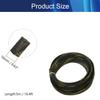 Aicosineg 16.4ft PET Flexible Braided Cable Sleeve 0.62inch Width Wire Loom Sleeving and Organizer Flexible Wire Mesh Sleeve Wrap Protector for TV Audio PC Cords from Pets Chewing Black and Gold view 2