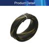Aicosineg 16.4ft PET Flexible Braided Cable Sleeve 0.62inch Width Wire Loom Sleeving and Organizer Flexible Wire Mesh Sleeve Wrap Protector for TV Audio PC Cords from Pets Chewing Black and Gold view 4