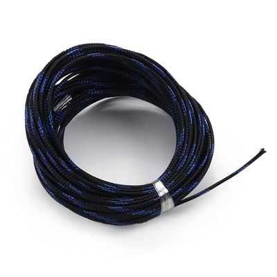 Aicosineg Cable Sleeve Braided Sleeving PET Wire Loom Tubing Cable 32.81ft-1/4inches Wrap Protector for HiFi Audio and Video Headphone Cable Protect Wires from Chewing of Pets Black and Blue