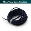 Aicosineg Cable Sleeve Braided Sleeving PET Wire Loom Tubing Cable 32.81ft-1/4inches Wrap Protector for HiFi Audio and Video Headphone Cable Protect Wires from Chewing of Pets Black and Blue view 3