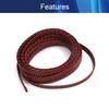 Aicosineg Cable Sleeve Braided Sleeving PET Wire Loom Tubing Cable 16.4ft-2/5inch Wrap Protector for HiFi Audio and Video Headphone Cable Protect Wires from Chewing of Pets Black and Red view 3