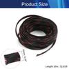 Aicosineg Cable Sleeve Braided Sleeving PET Wire Loom Tubing Cable 32.81ft-2/5inch Wrap Protector for HiFi Audio and Video Headphone Cable Protect Wires from Chewing of Pets Black and Pink view 2