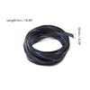 Aicosineg 16.4ft PET Flexible Braided Cable Sleeve 0.4inch Width Wire Loom Sleeving and Organizer Flexible Wire Mesh Sleeve Wrap Protector for TV Audio PC Cords from Pets Chewing Black and Blue view 3