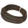 Aicosineg 16.4ft PET Flexible Braided Cable Sleeve 0.33inch Width Wire Loom Sleeving and Organizer Flexible Wire Mesh Sleeve Wrap Protector for TV Audio PC Cords from Pets Chewing Black and Gold view 1
