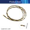 Aicosineg Cable Sleeve Braided Sleeving PET Wire Loom Tubing Cable 2.62ft-1/6inches Wrap Protector for HiFi Audio and Video Headphone Cable Protect Wires from Chewing of Pets Black and Yellow view 2