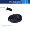 Aicosineg 32.81ft PET Flexible Braided Cable Sleeve 0.62inch Width Wire Loom Sleeving and Organizer Flexible Wire Mesh Sleeve for TV Audio PC Cords from Pets Chewing Black and Blue view 2