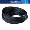 Aicosineg 32.81ft PET Flexible Braided Cable Sleeve 0.62inch Width Wire Loom Sleeving and Organizer Flexible Wire Mesh Sleeve for TV Audio PC Cords from Pets Chewing Black and Blue view 4