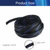 Aicosineg Cable Sleeve Braided Sleeving PET Wire Loom Tubing Cable 29.53ft-4/9inches Wrap Protector for HiFi Audio and Video Headphone Cable Protect Wires from Chewing of Pets Black and Blue view 2