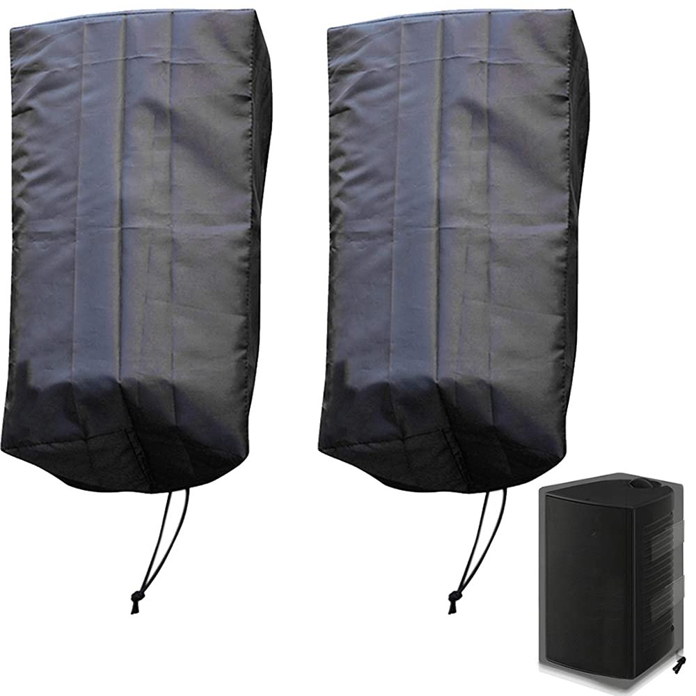 UCARE Wall Mountable Outdoor Indoor 2 Pcs Speakers Covers Weatherproof Waterproof Patio Bluetooth Mini Box Speakers Stand Cover (2)