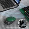 Colorful Wireless Computer Keyboards Mouse Combos, UBOTIE Polychrome Round Keycaps Retro PC Keyboards 2.4GHz Radio Frequency Connection with Optical Mouse Power Switch (Green-Black) view 4