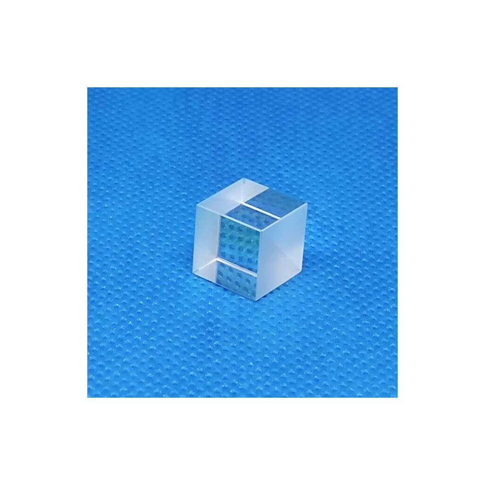 10mm Dia 650nm Red PBS Transparent Polarizing Beam Splitter Cube Laser Lens
