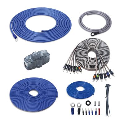 Recoil RCK46 True 4 Gauge Complete 6-Channel CCA Amplifier Wiring Kits with OFC RCA Cable