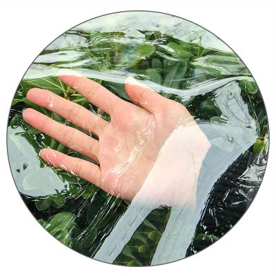 KOOEIN Waterproof Transparent Tarpaulin,PVC Tarps with Grommets,Universal Tarpaulin,Weatherproof Tarps,Multifunctional Anti-uv Tarpaulin,for Roofs,Pools,Foldable,1.7x3m/5.6x9.8ft