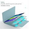 2021 4th gen iPad Air 10.9 case 2 in 1 Removable case Magnetic Buckle 3-fold Front Cover Level Vertical Liner Separation iPad Air4 Magnetic Case (iPadAir42020, Blue) view 4