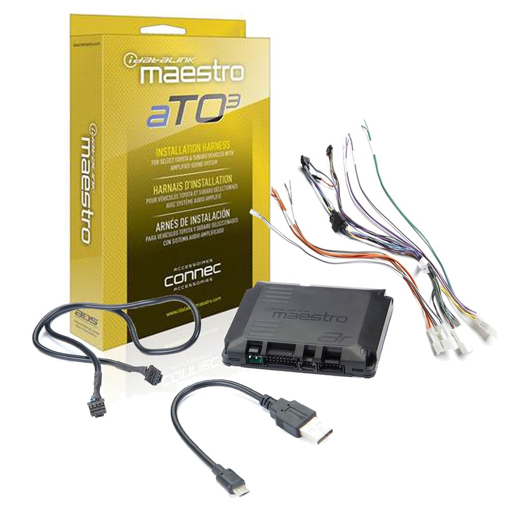 Idatalink Maestro ADSMAR Maestro AR Amplifier Replacement Module Bundled with + (1) iDatalink HRNARTO3 Harness Compatible with select 2005-up Toyota and Subaru vehicles with premium sound systems